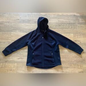 Swiss Tech Women size 2X (18-20) navy blue thick performance long sleeve jacket